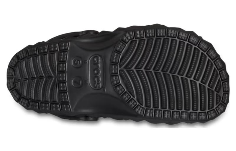 (WMNS) Crocs Classic Clog Lined Geometric Shoes 'Black' 210069-001 - 5