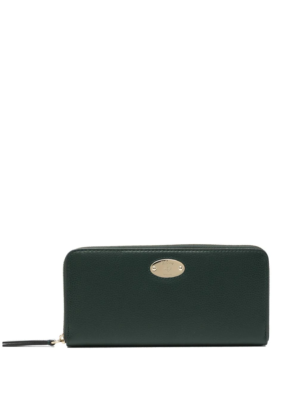 logo-plaque zipped purse - 1