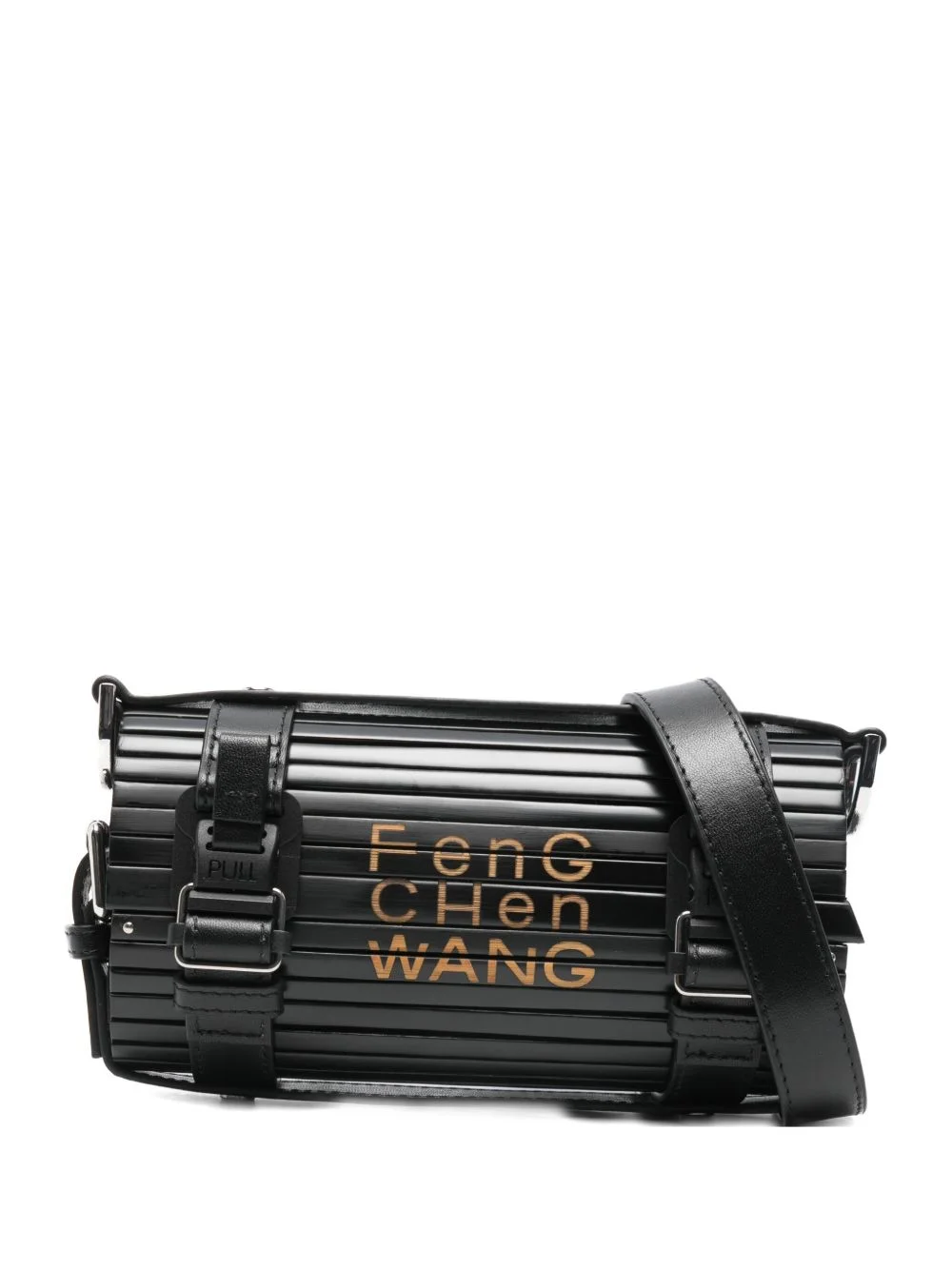 cylindrical bamboo shoulder bag - 1