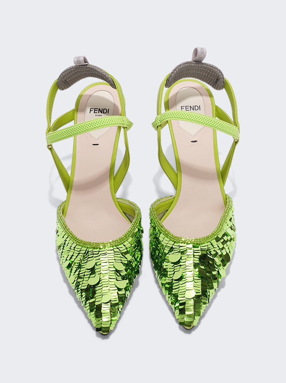 Colibri Sequin Slingback Wasabi Green - 4