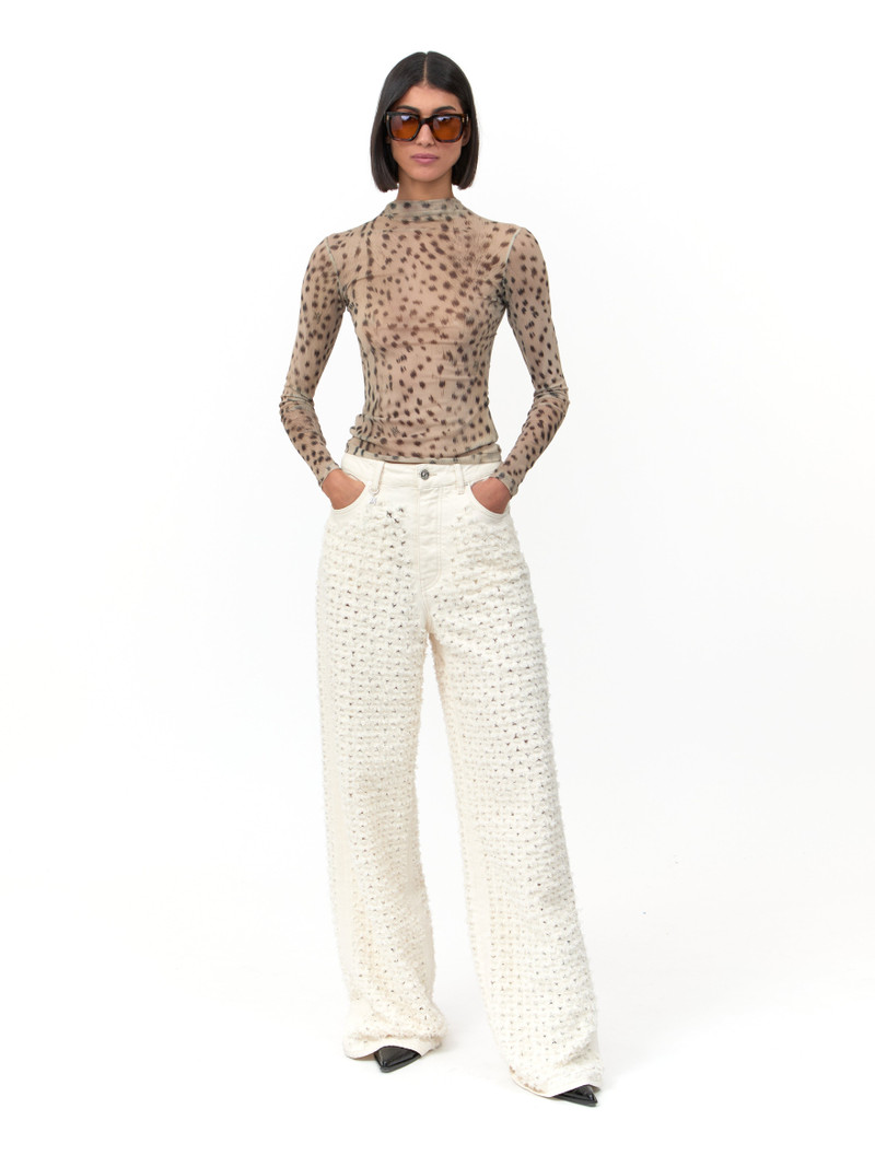 AMIRI WOMEN'S DEER LONG SLEEVE TOP outlook