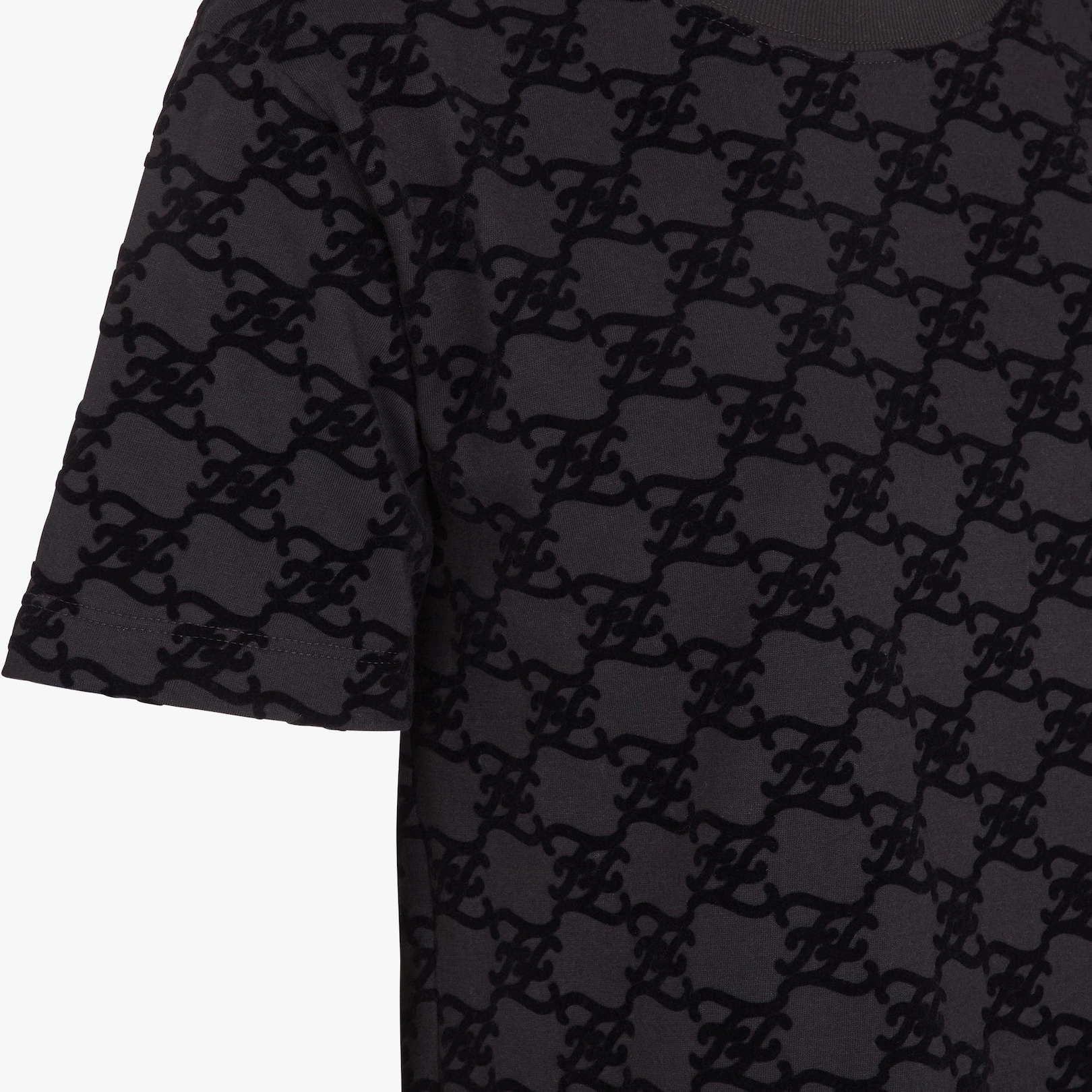 Black cotton T-shirt - 3