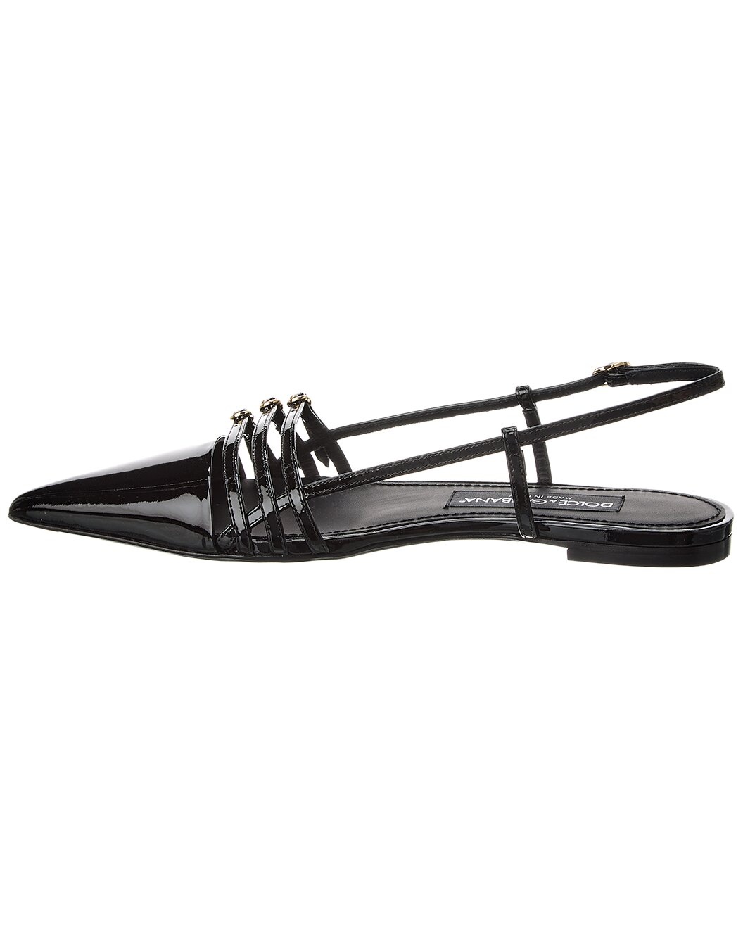 Dolce & Gabbana Leather Slingback Flat - 2