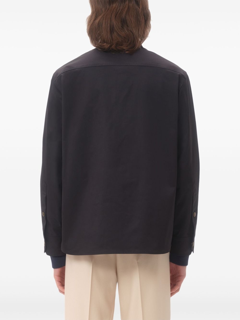VLogo Signature-patch shirt jacket - 3