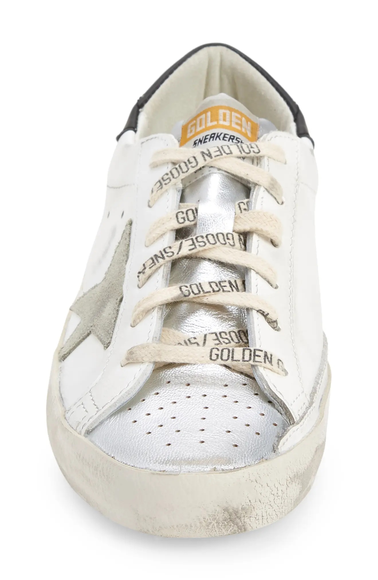 Super-Star Low Top Sneaker in White/Taupe - 4