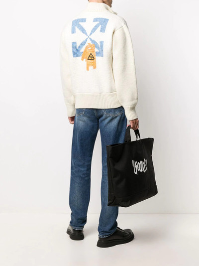 Off-White Pascal knitted bomber jacket outlook