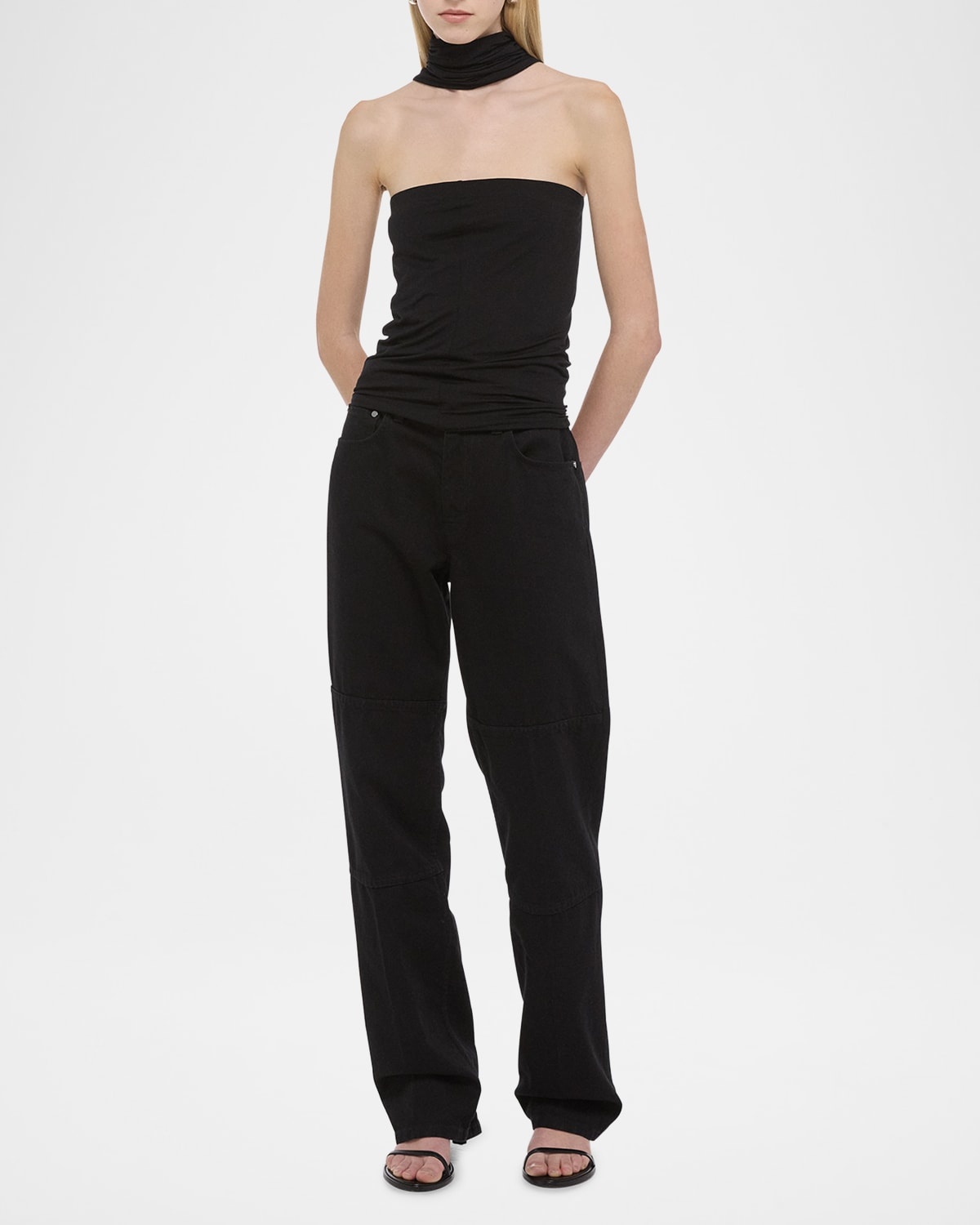 Cloud Jersey Asymmetric Sash Top - 2