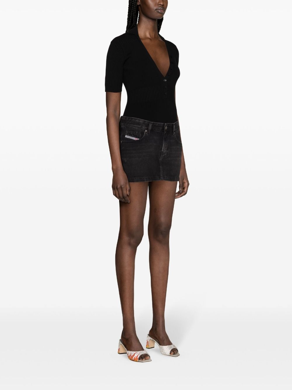 De-Ron denim miniskirt - 3