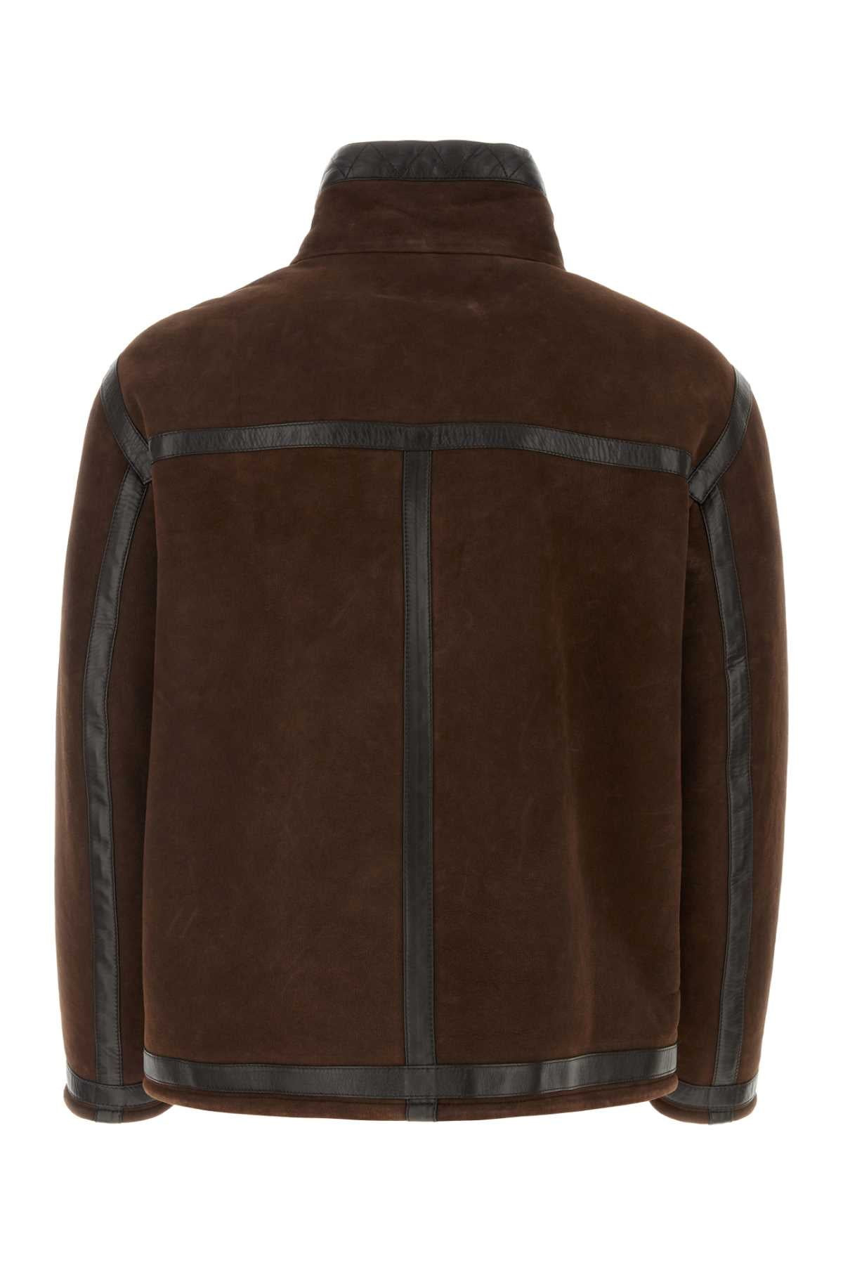 Fendi Men Chocolate Suede Jacket - 2