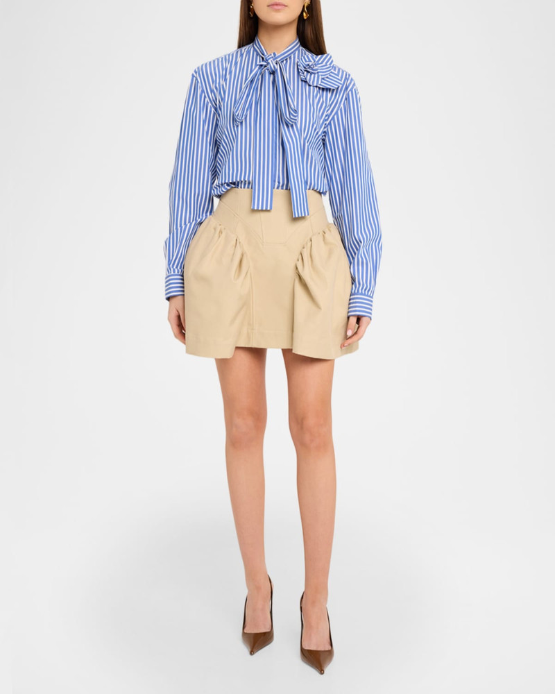 AKNVAS Flor Tied Poplin Shirt outlook