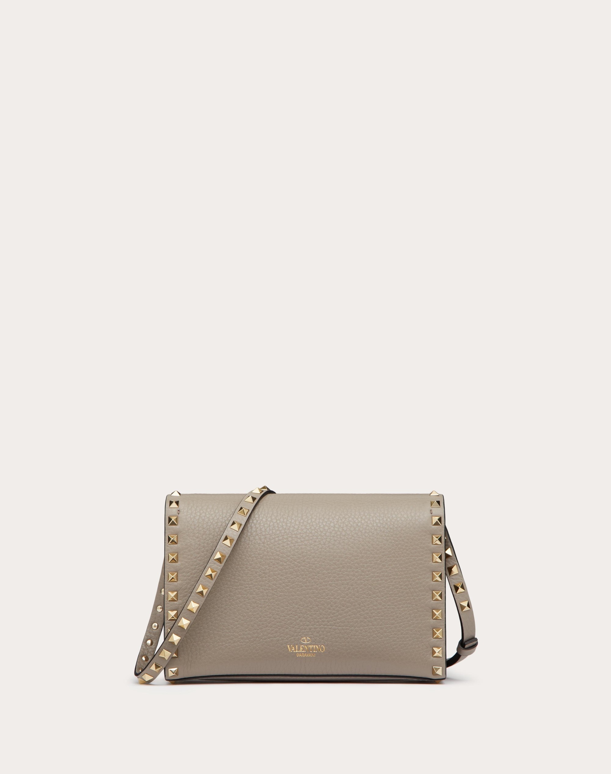 SMALL ROCKSTUD GRAINY CALFSKIN CROSSBODY BAG - 4