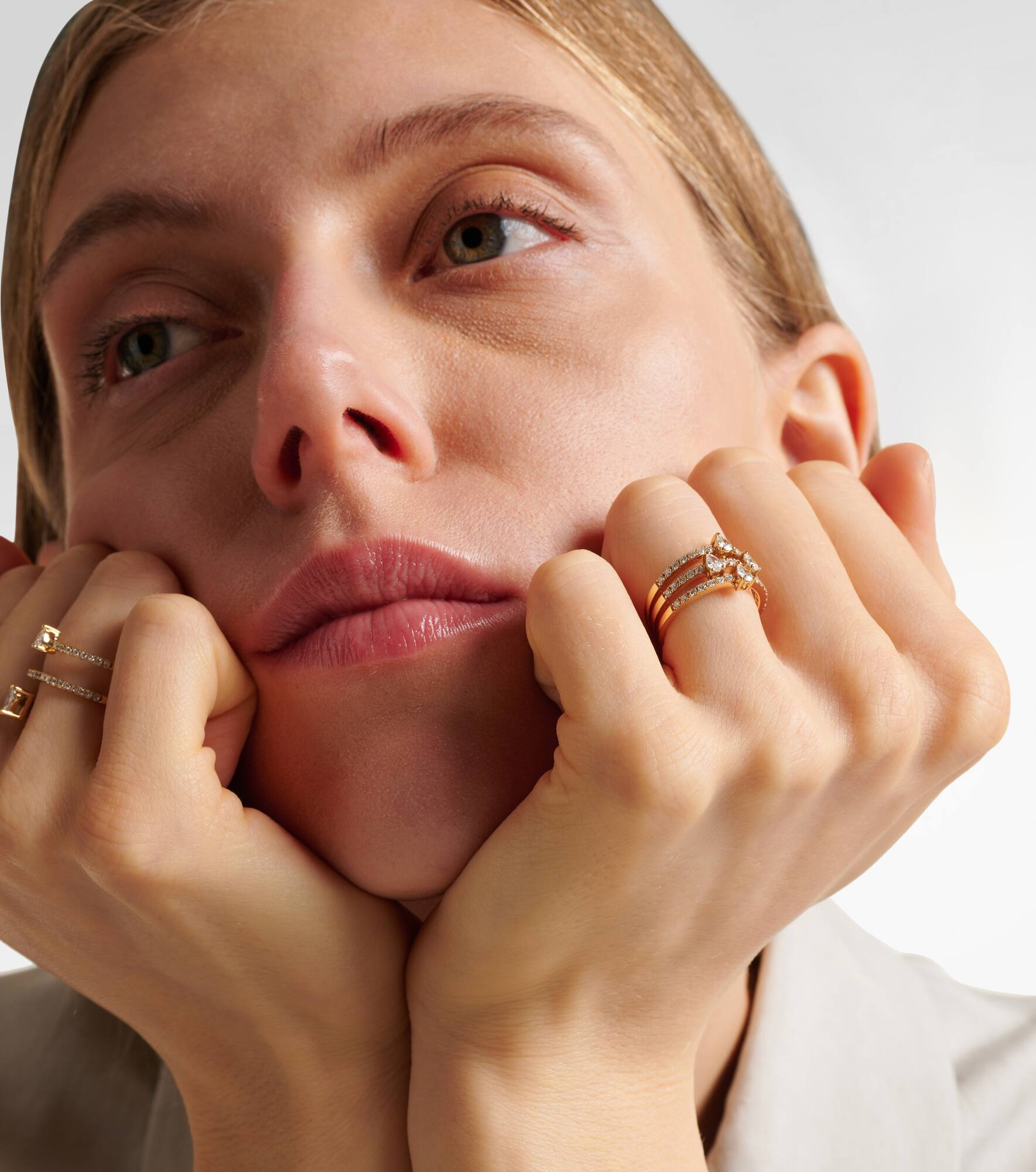 Héra 18kt gold ring with diamonds - 3