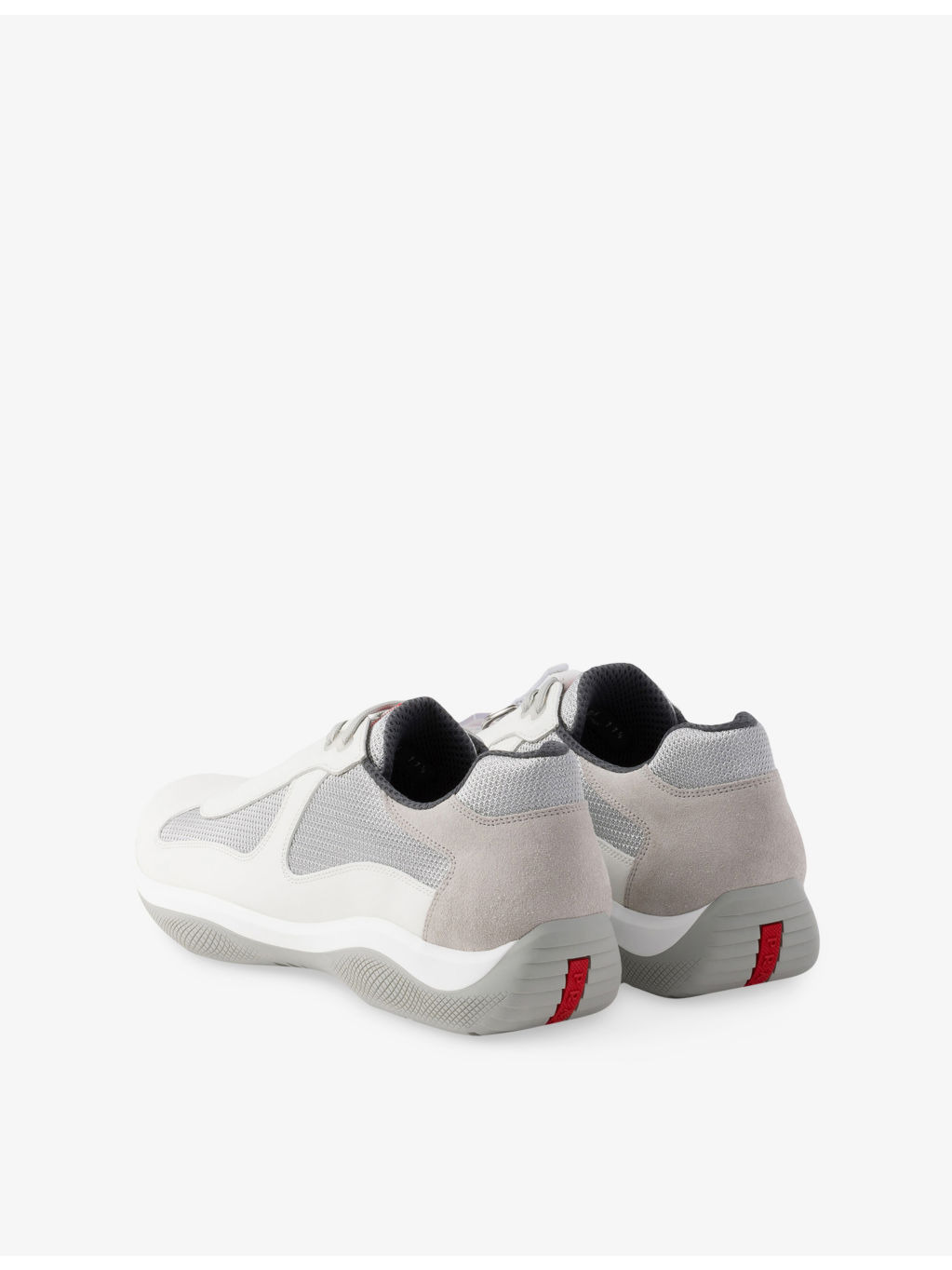 America's Cup ring-embellished leather and mesh low-top trainers - 5