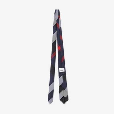 Burberry Classic Cut Oversized Check Silk Tie outlook
