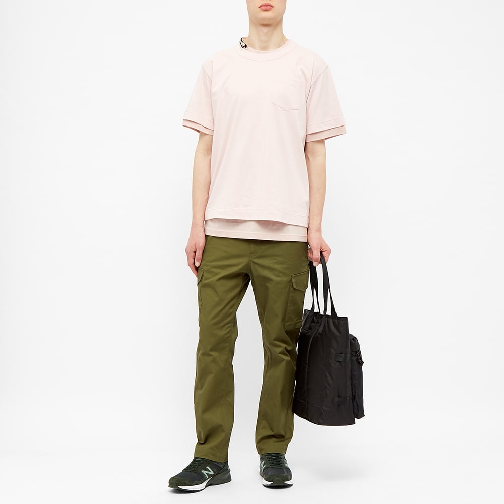 Sacai Zip Neck Tee - 5