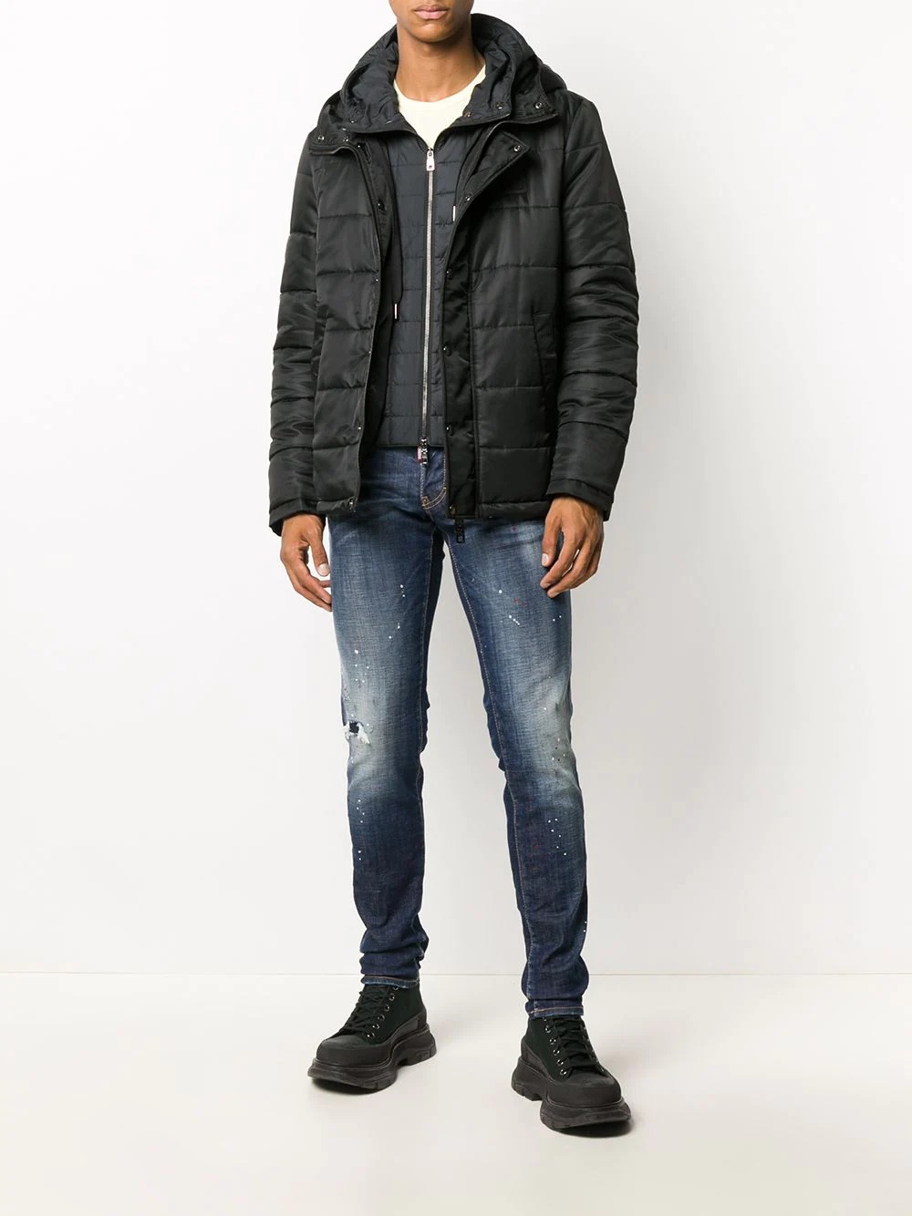 hooded puffer jacket - 2