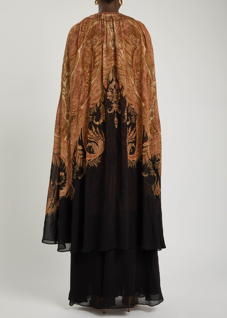 Zimmermann Hypnotic Cape-effect Chiffon Maxi Dress - 2