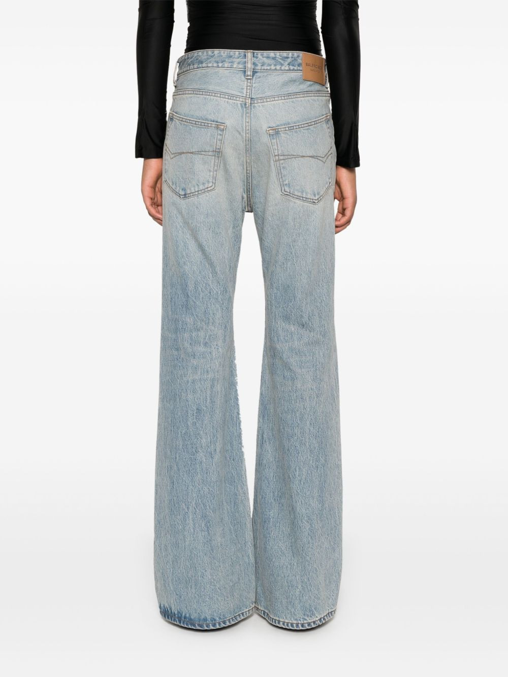 high-waist wide-leg jeans - 4
