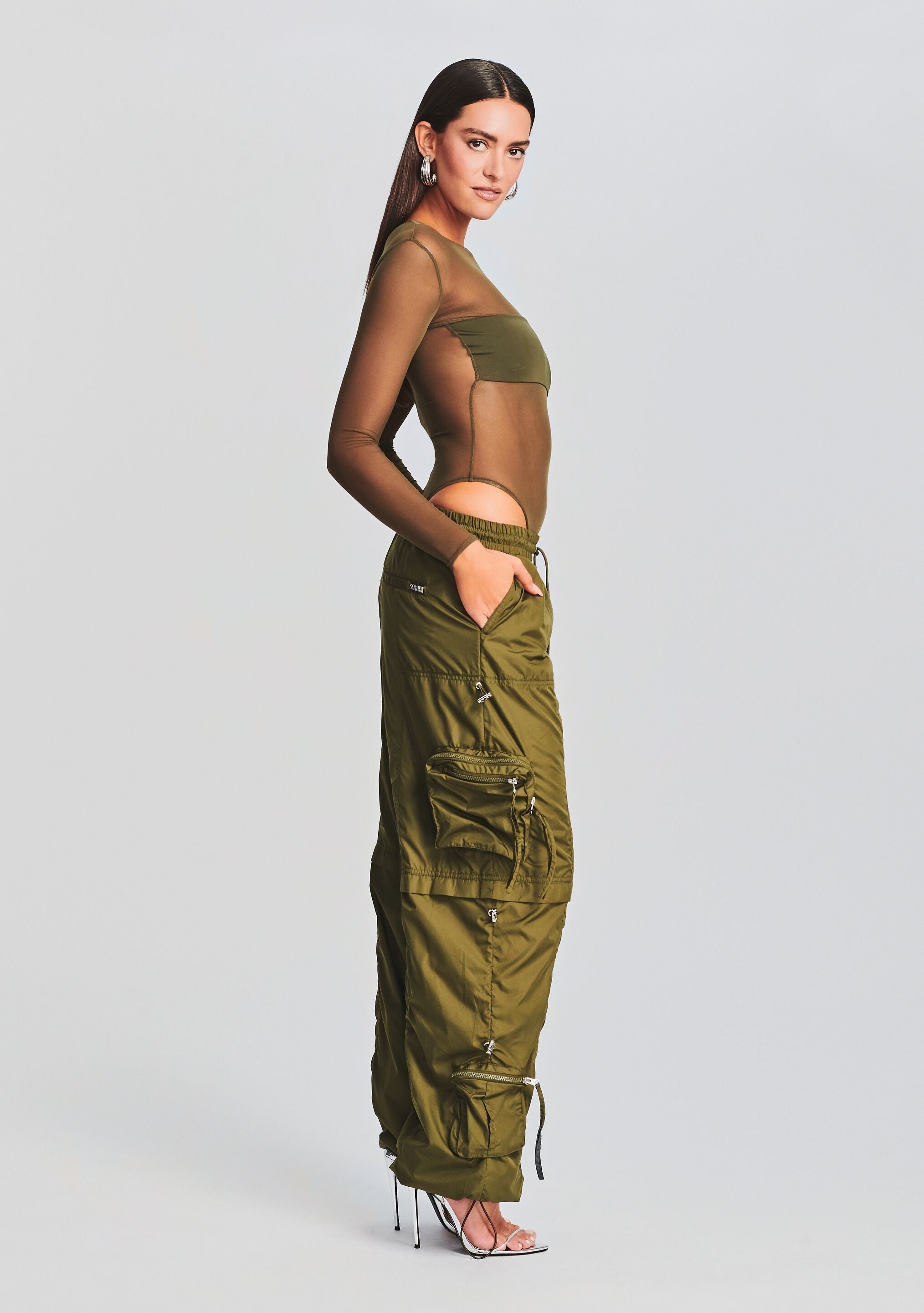 ALBA RUCHED CARGO PANT - 3