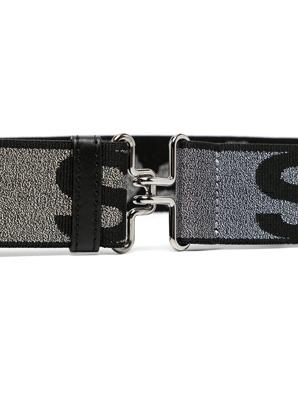 metallic-thread logo belt - 2