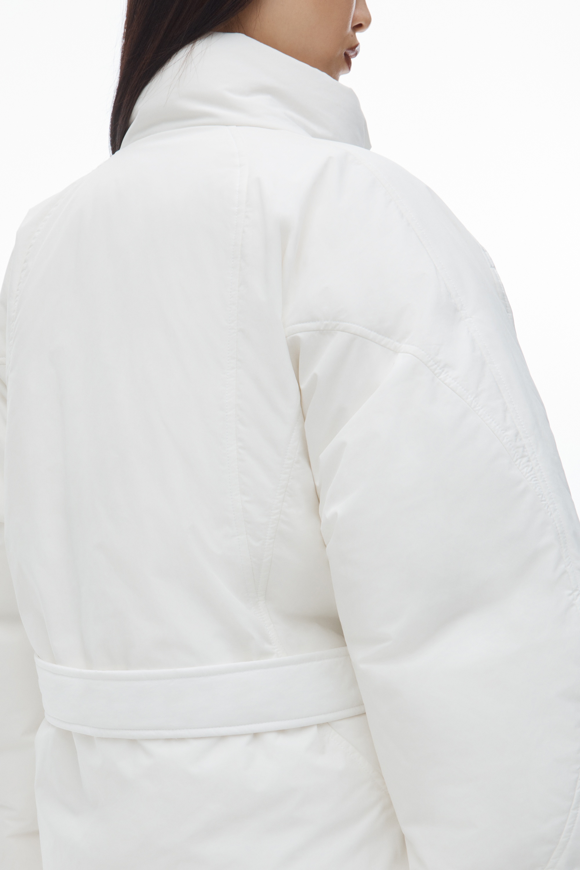 Puffer Coat with Dome Logo Patch - 6