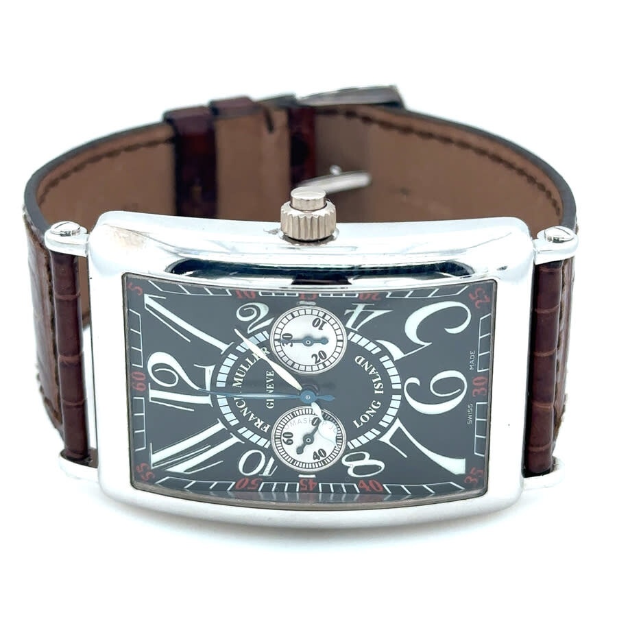 Pre-owned Franck Muller Long Island Chronograph Hand Wind Black Dial Men's Watch 1100 MP - 5