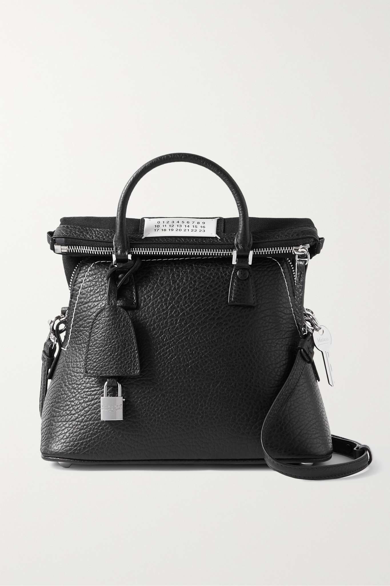 5AC Classique mini textured-leather shoulder bag - 1