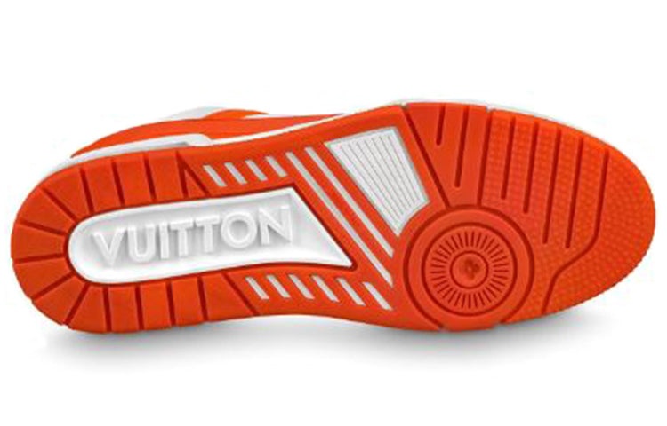 LOUIS VUITTON Trainer Sneakers 'White Orange' 1A811N - 4