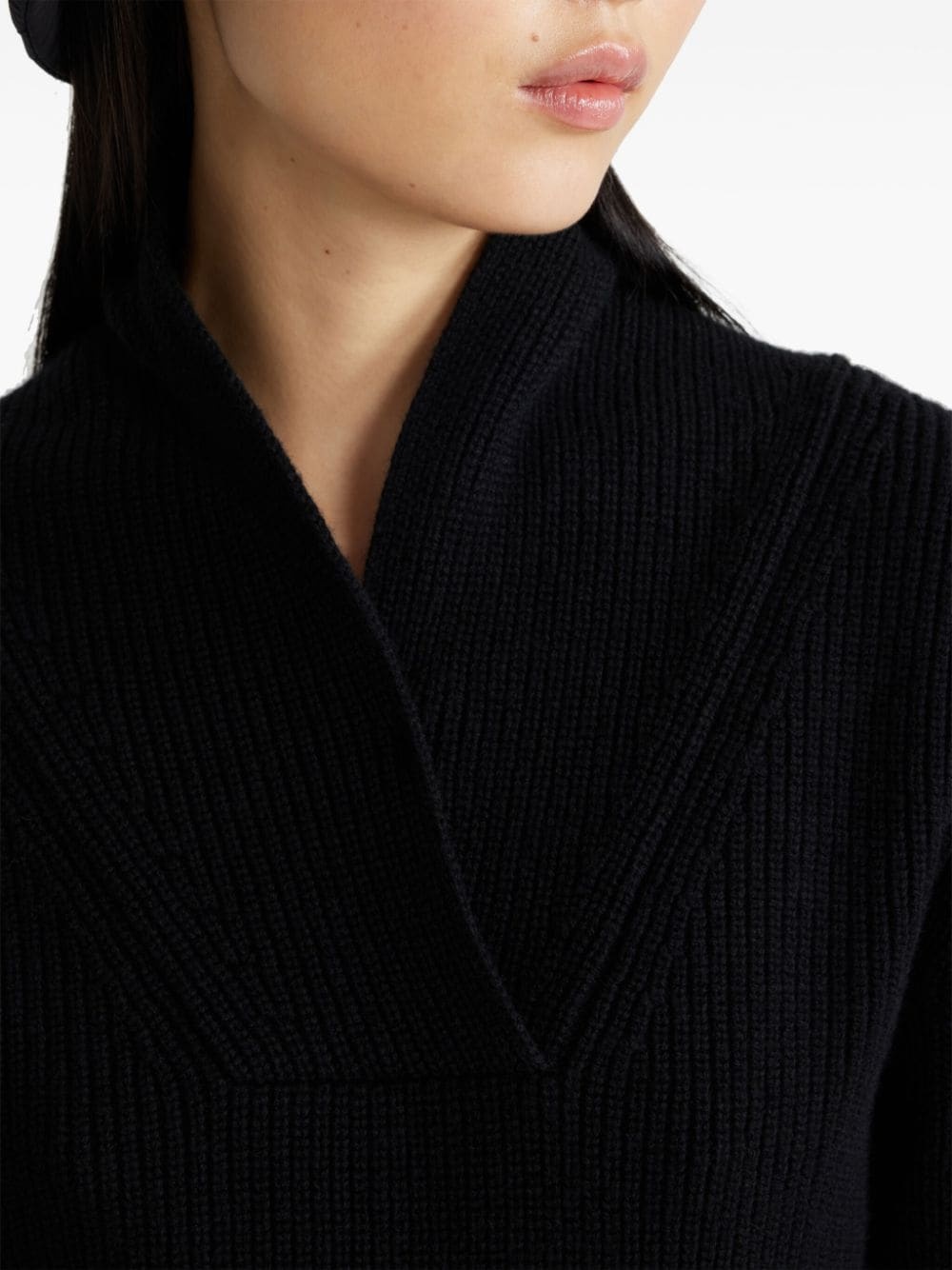 high-neck knit sweater - 5