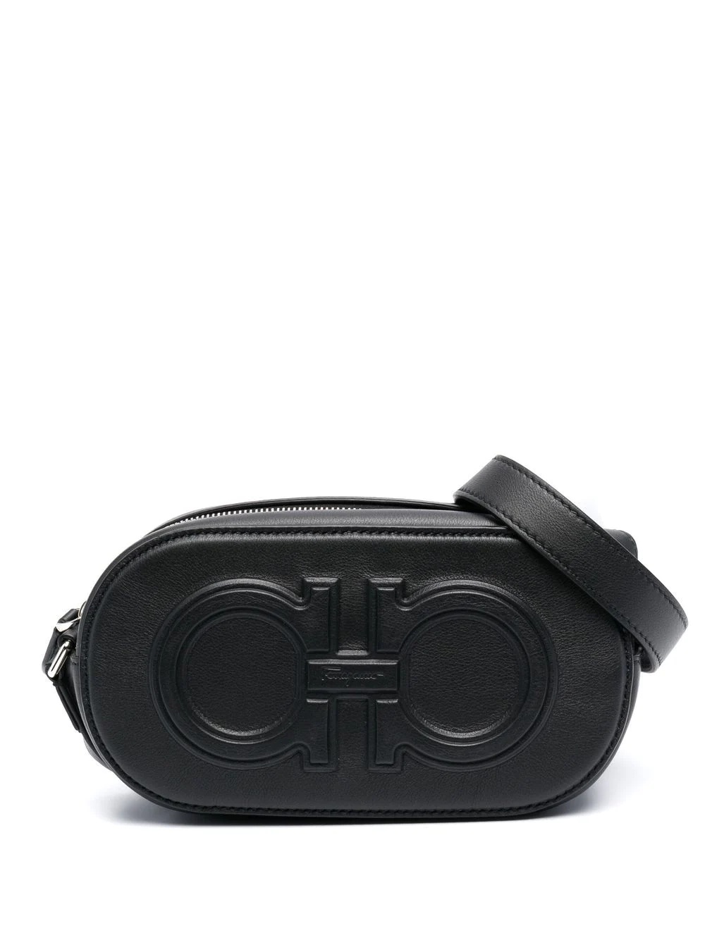 Gancini-detail shoulder bag - 1