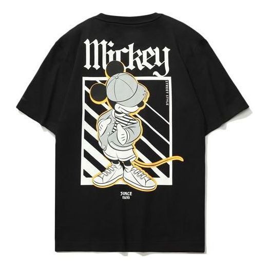 Li-Ning x Disney Crossover Sports Fashion Tee 'Black White' AHSR544-2 - 2