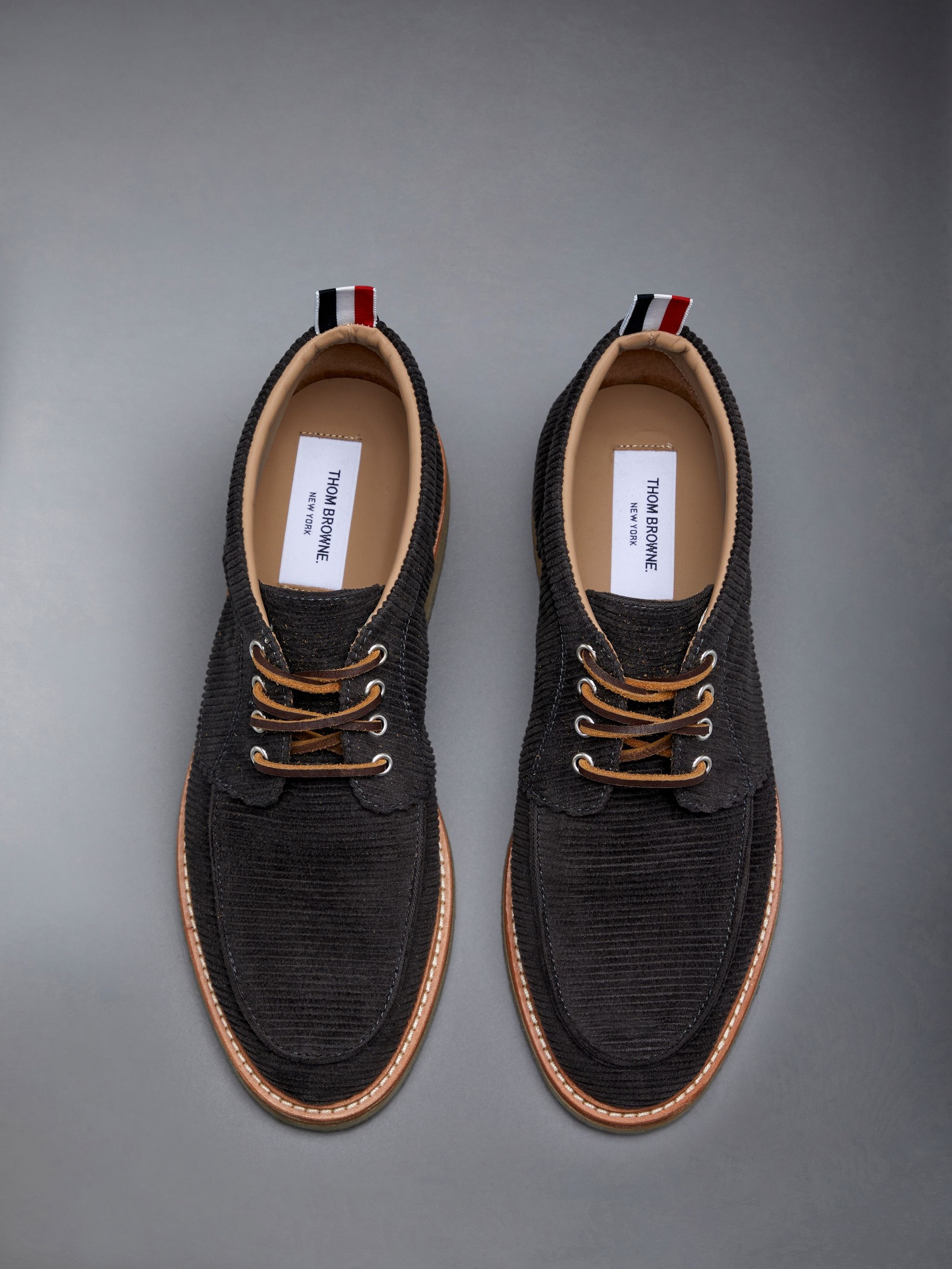 Corduroy Crepe Sole Mid Top Deck Shoe - 5
