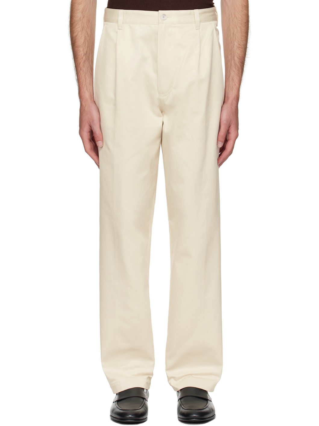 Off-White Relaxed-Fit Cropped Trousers - 1