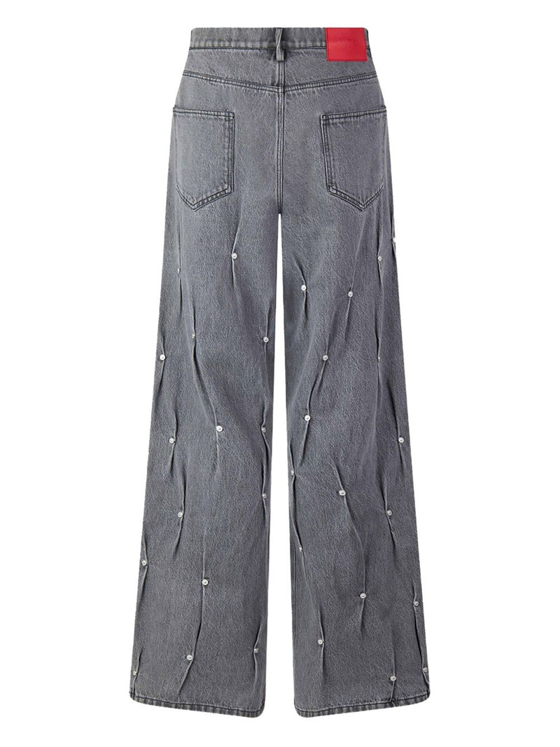 KUSIKOHC multi-rivet jeans outlook