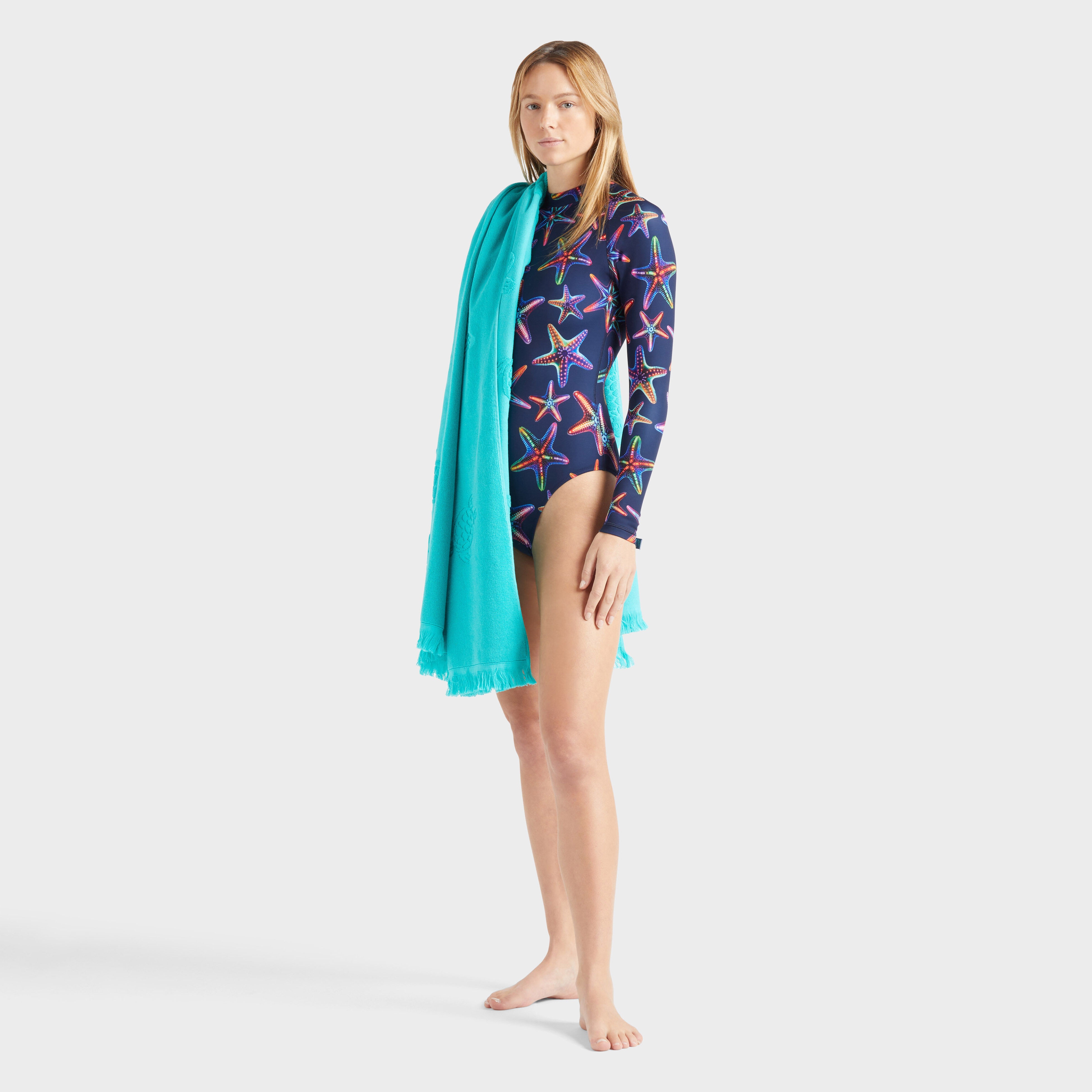 Women UV Protection One-piece Rashguard Disco Stars - 5
