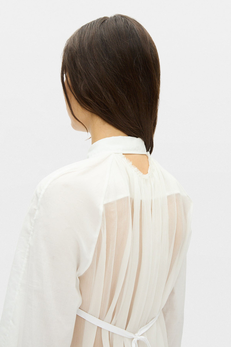 Sini Shirt with Silk Crepon Drap 6