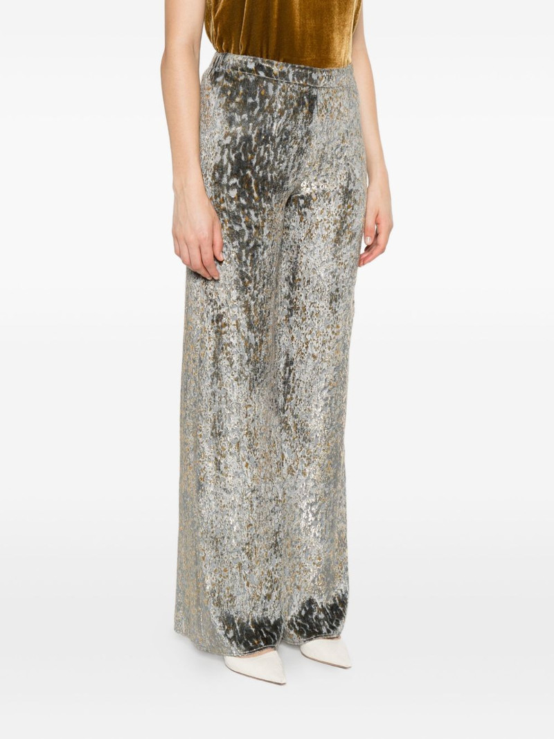 animal-patterned wide-leg trousers 3