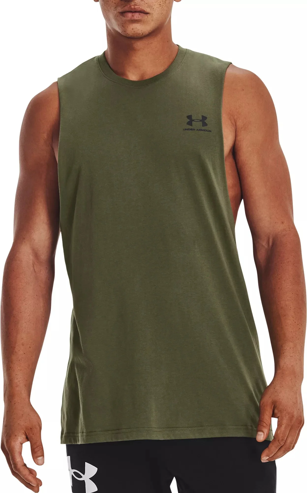 Under Armour Men's Left Chest Cut Off Tank Top - 1