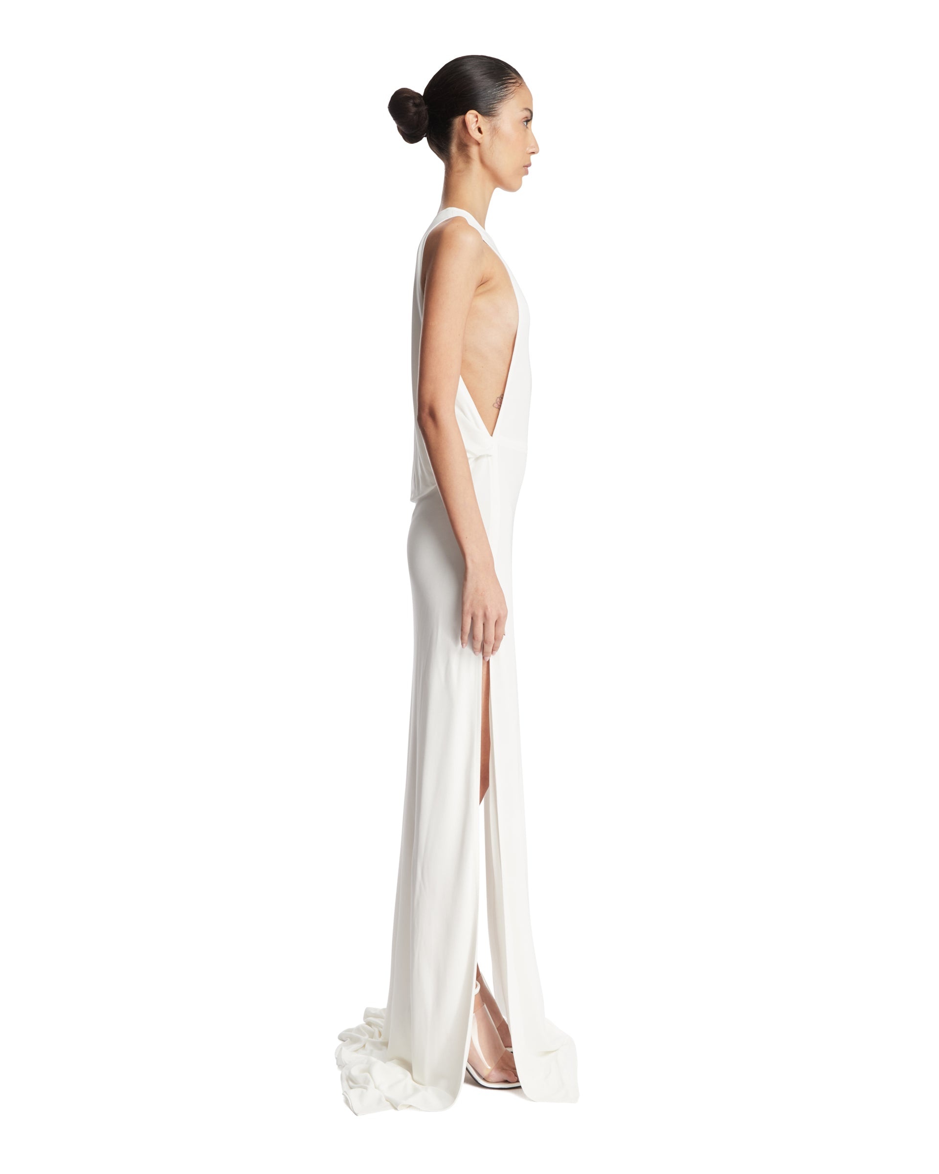 White Long Dress - 5