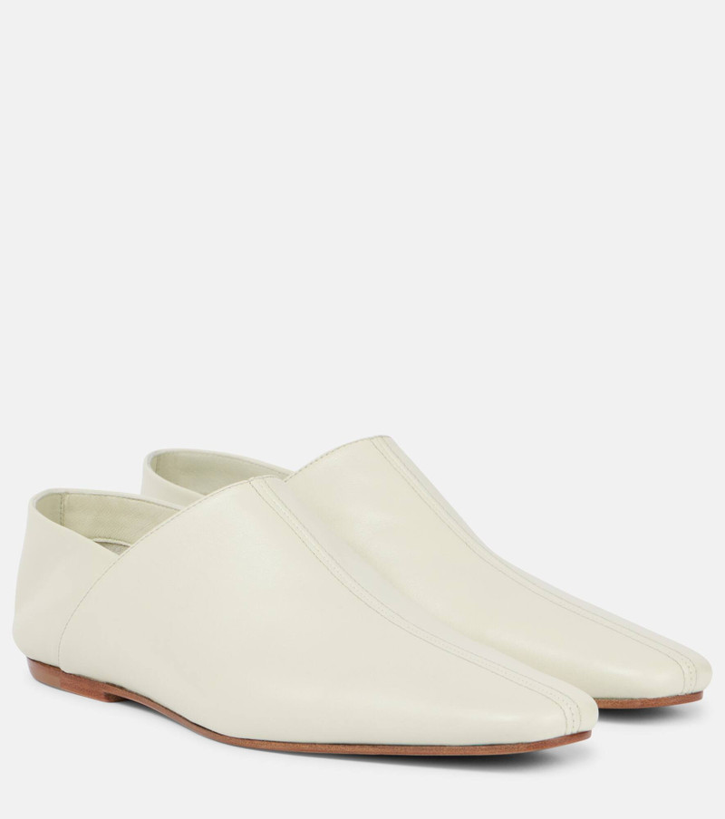 Leather slip-on shoes - 1