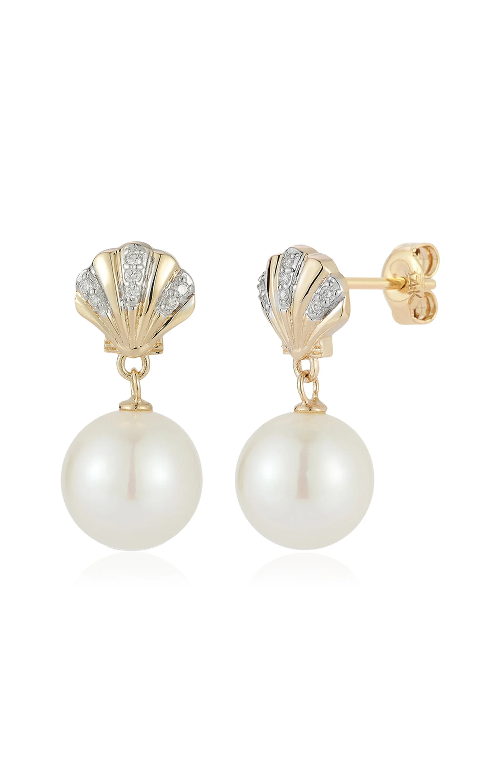 Petite Venus Pearl Drop Earrings - 1