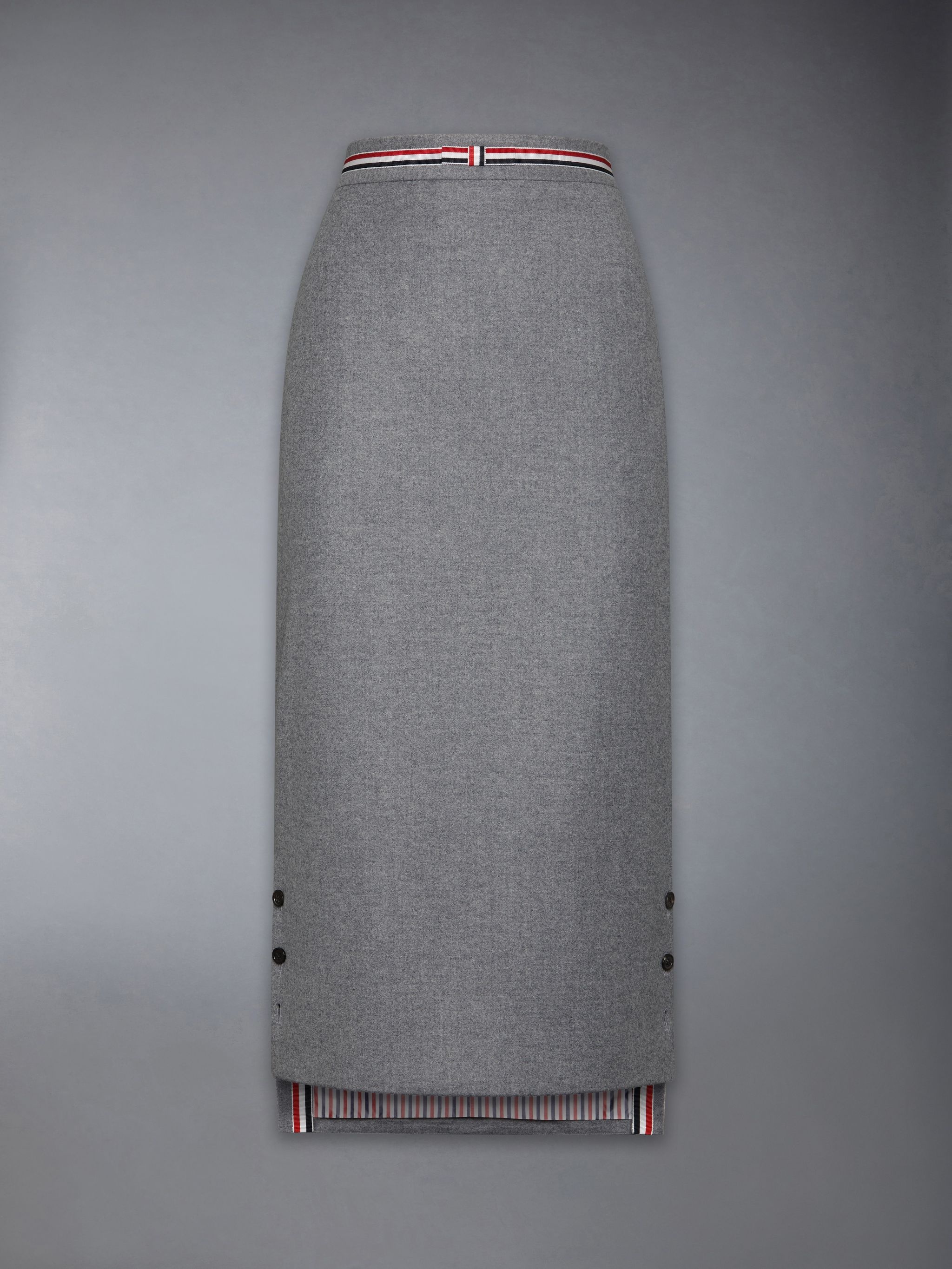 Wool Flannel Bow Skirt - 8