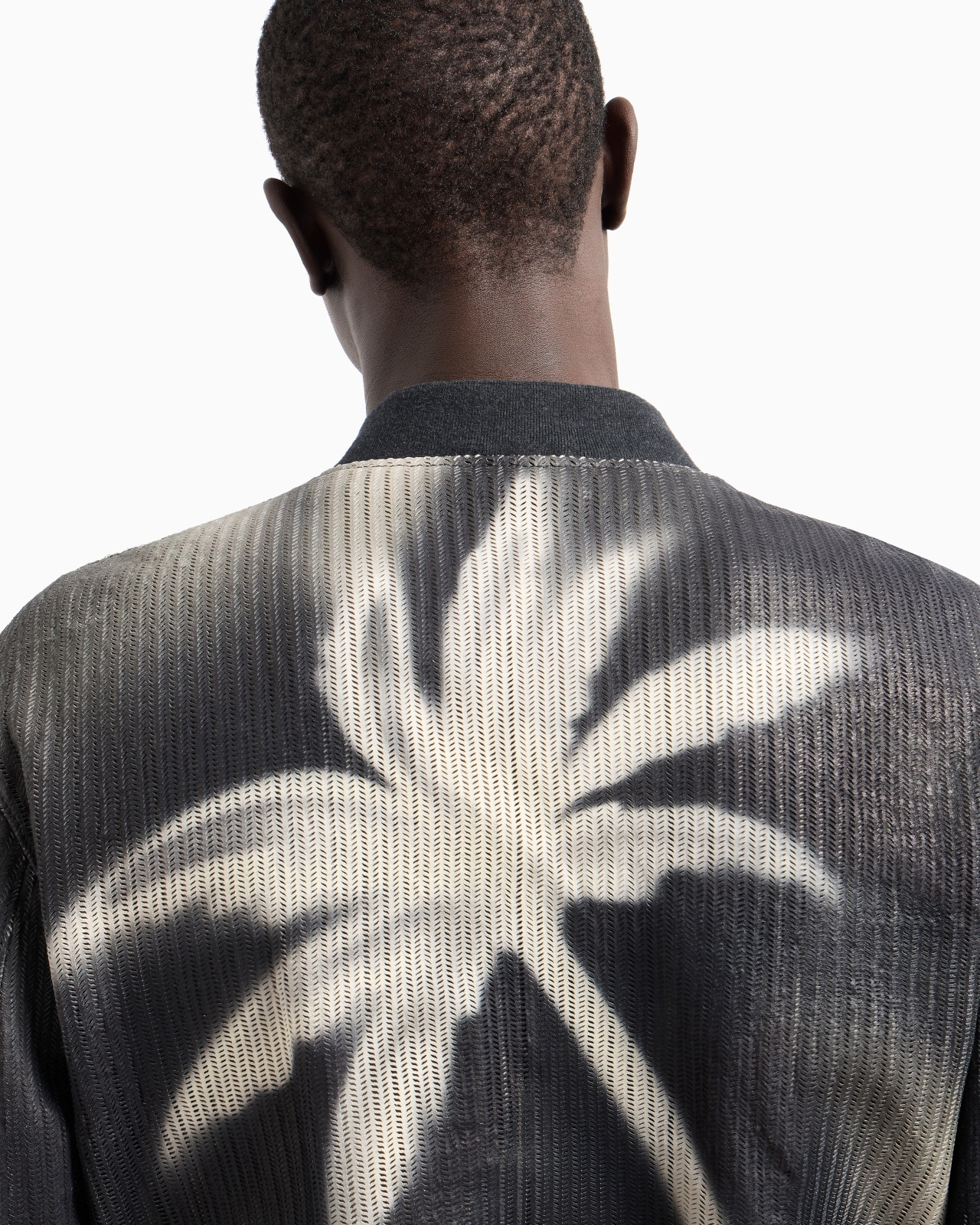 PERFORATED AND PRINTED NAPPA LEATHER BLOUSON - 6