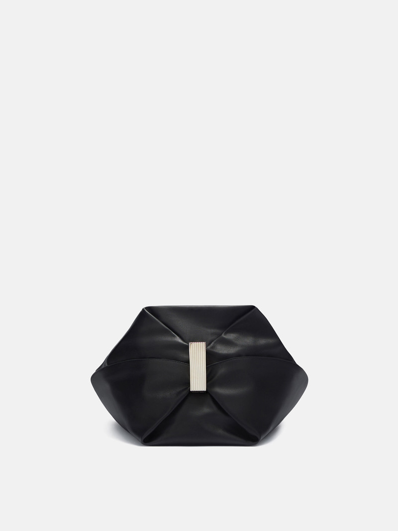 ''LA SCOOP LARGE'' BLACK SHOULDER BAG 4