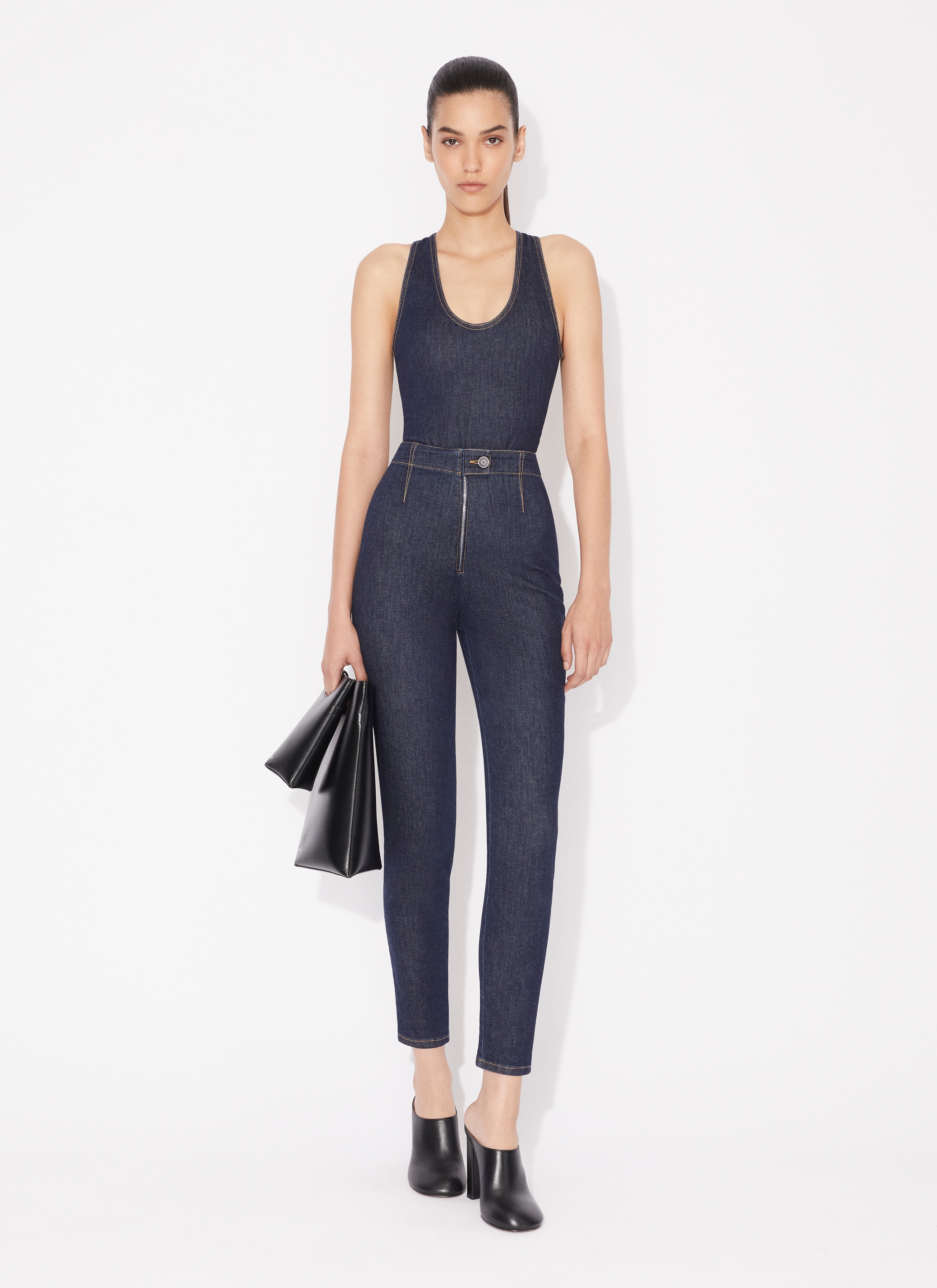 DENIM CROSSBACK BODY - 2