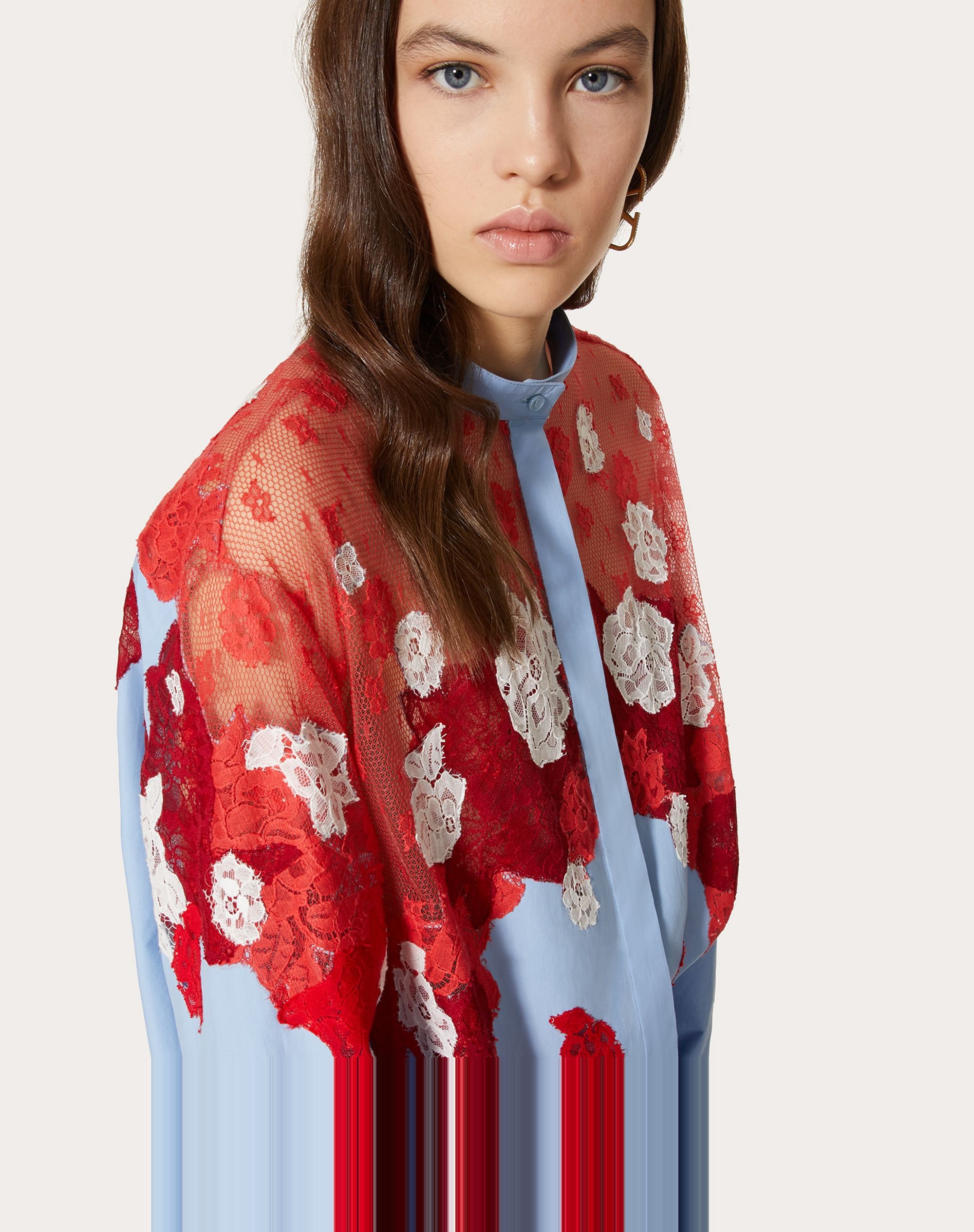 EMBROIDERED COTTON POPLIN SHIRT - 5
