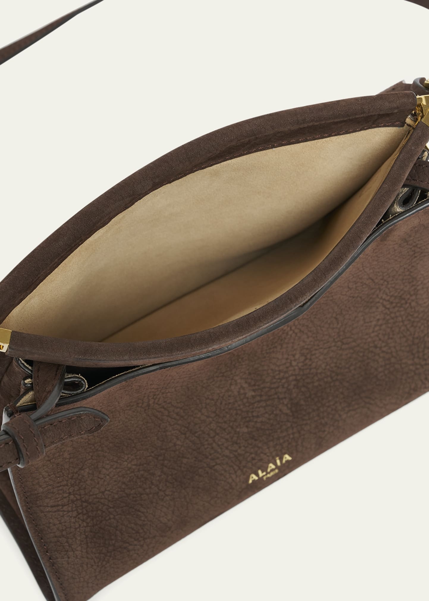 Le Click Small Shoulder Bag in Nubuck Leather - 4
