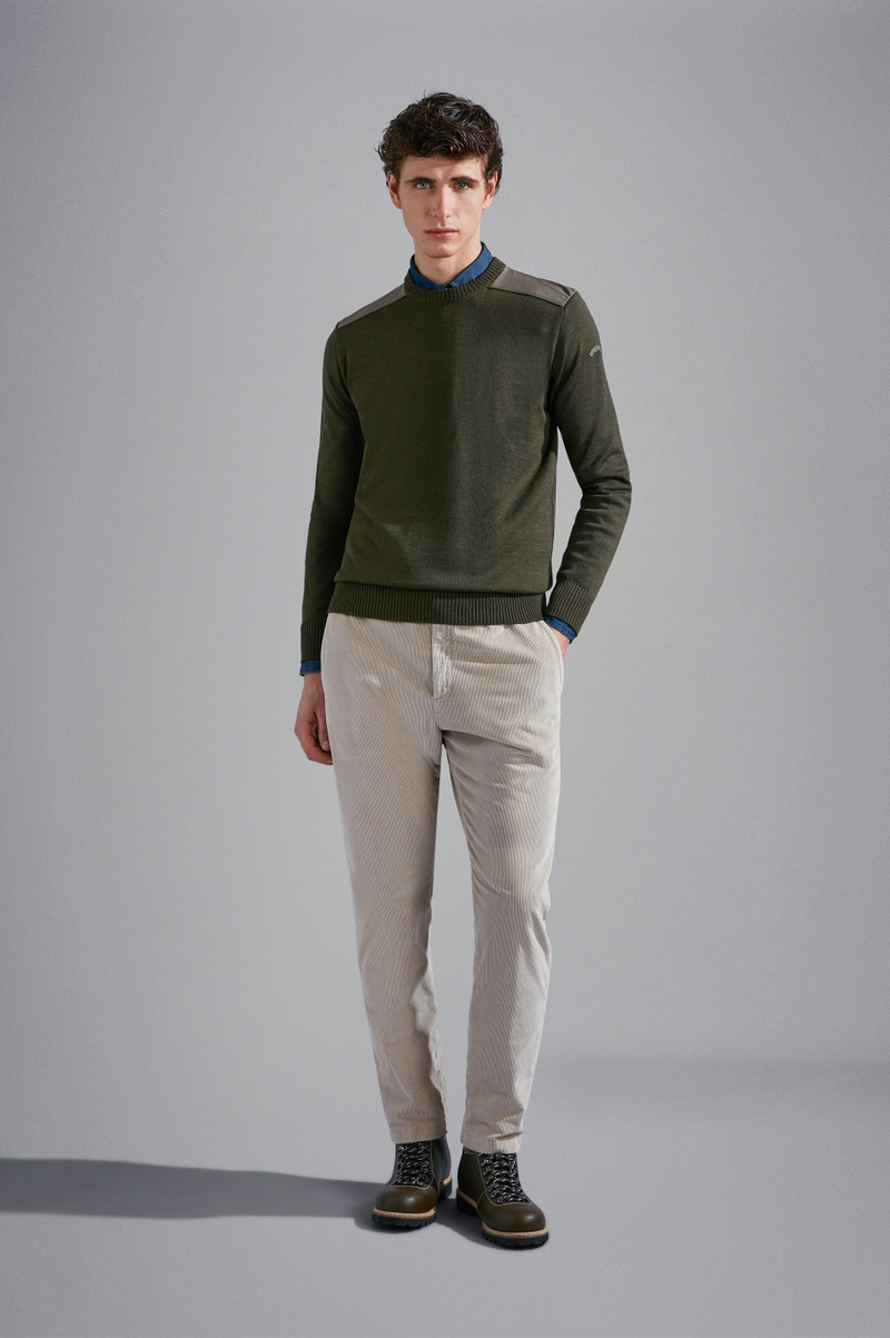 Paul & Shark WOOL SWEATER WITH TYPHOON® INSERTS outlook