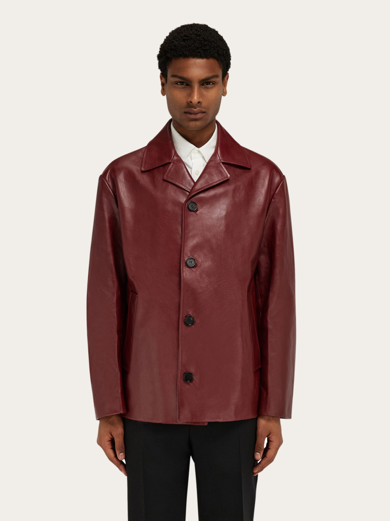 FERRAGAMO Leather jacket outlook