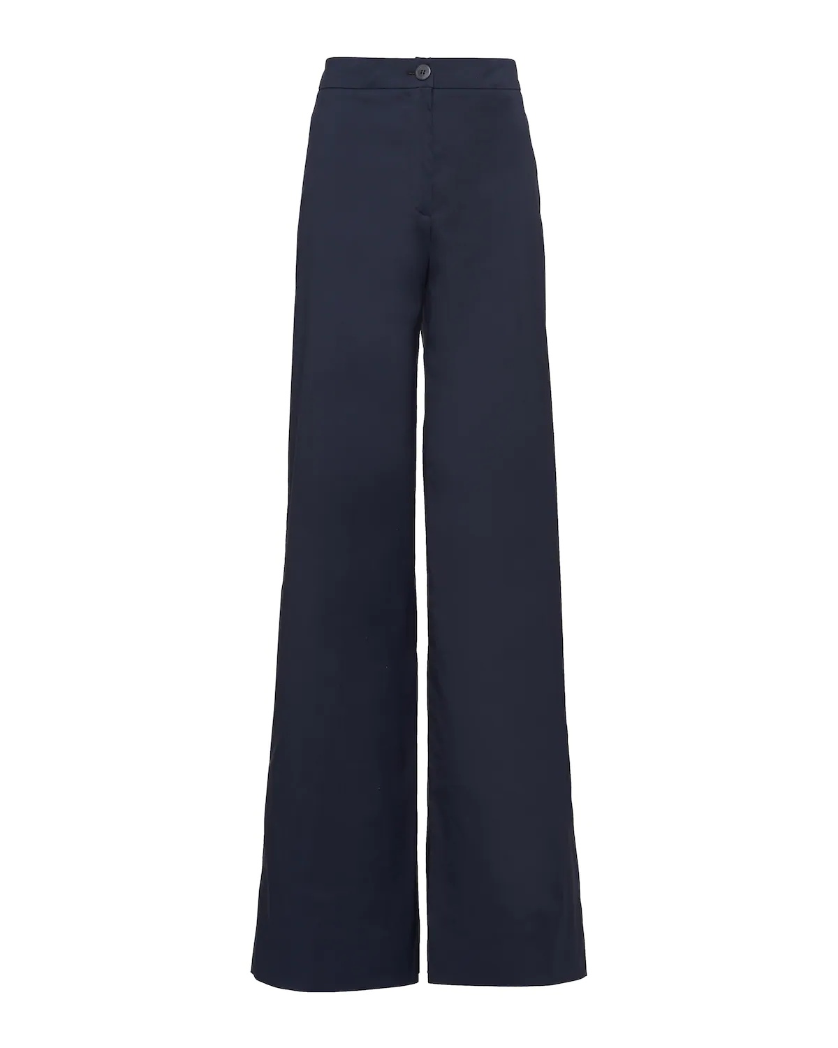 Stretch cotton poplin palazzo pants - 1